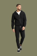 Onyx Black Hooded Tech Suit