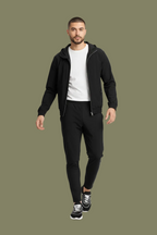 Onyx Black Hooded Tech Suit