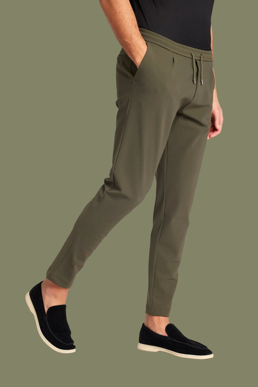 Dark Green Smart Pants
