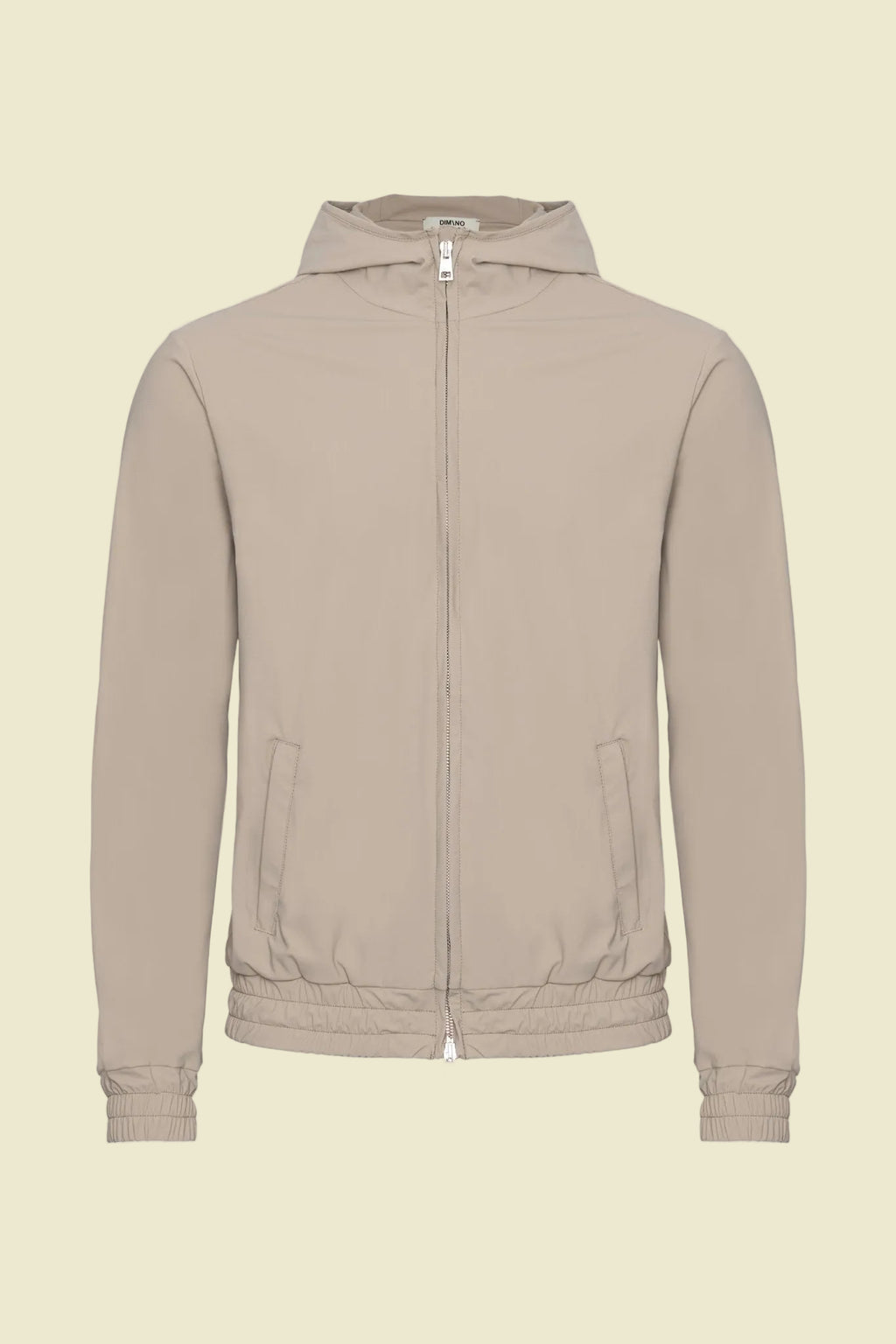 Light Beige Hooded Tech Vest