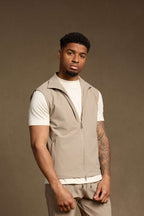 Light Beige Tech Gilet