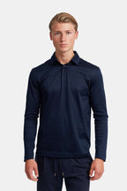Midnight Blue Longsleeve Polo Shirt