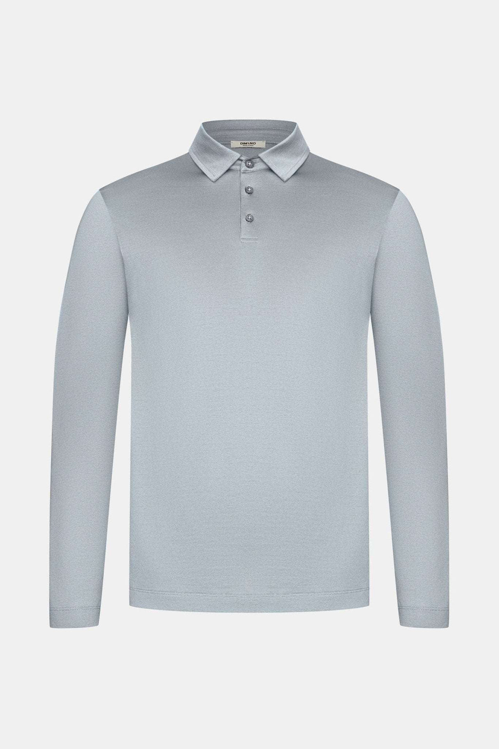 Mist Grey Longsleeve Polo Shirt