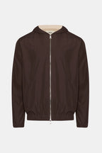 Mocha Brown Hooded Blend Jacket