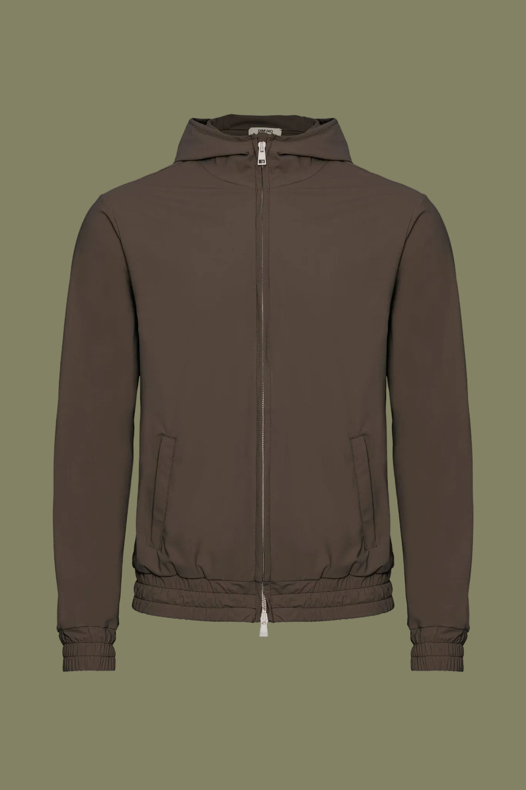 Mocha Brown Hooded Tech Vest