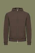Mocha Brown Hooded Tech Vest
