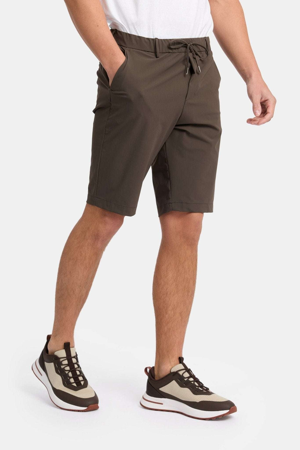 Mocha Brown Tech Shorts