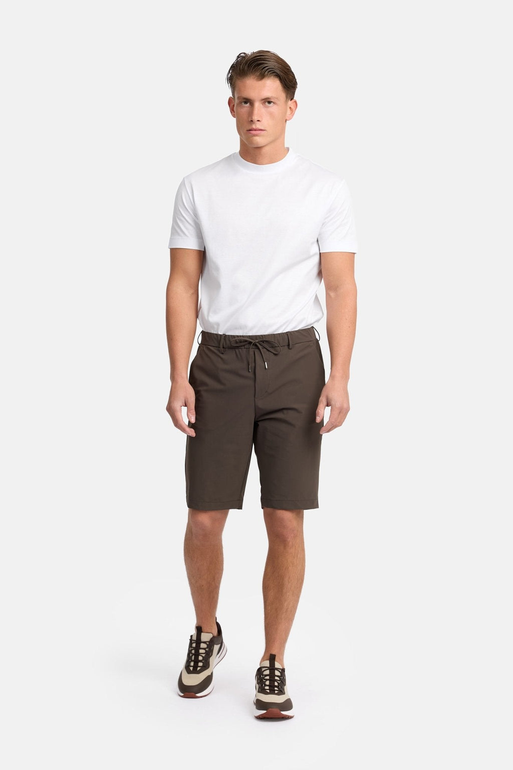 Mocha Brown Tech Shorts