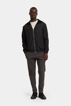 Onyx Black Hooded Blend Jacket