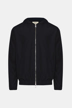 Onyx Black Hooded Blend Jacket
