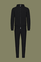 Onyx Black Hooded Tech Suit