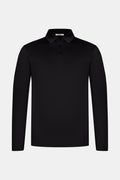 Onyx Black Longsleeve Polo Shirt