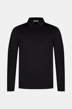 Onyx Black Longsleeve Polo Shirt